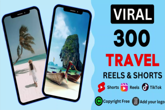 provide 300 luxury travel instagram reels, youtube shorts