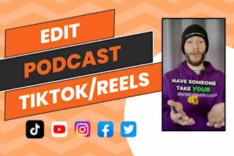 create tiktok, ig reels, yt shorts from your podcast videos