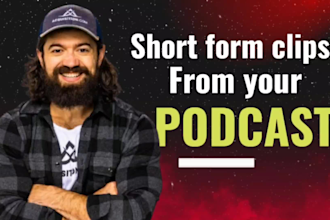 edit podcast video clips for social media shorts
