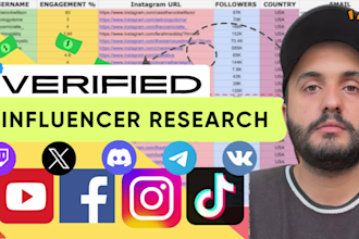 find top instagram, tiktok, youtube, facebook influencers for marketing