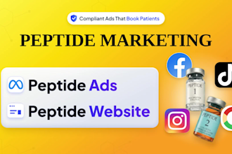do peptide marketing, peptide ads, email and SMS marketing and medical website