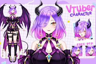 design and rig a professional live2d vtuber model for vtube studio