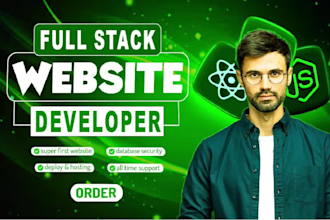 do custom frontend, backend or full stack website as mern stack web developer