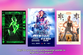 design the poster for your event, festival or concert