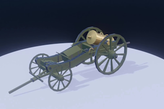 create low poly 3d game models