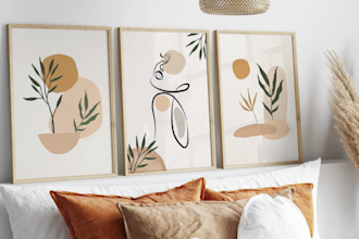 design printable minimalist abstract wall art for etsy shop