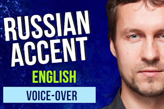 do an english male voice over with a russian accent