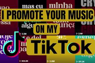 promote your song music on my tiktok with a reach of 3 million