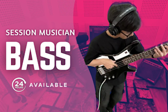be your session bassist for any style and genre