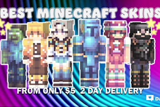 create your best custom minecraft skin in under 48 hours