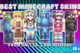 create your best custom minecraft skin in 24 hours