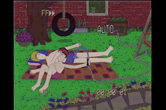 2d animations with aesthetic backgrounds