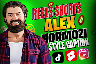 create trending youtube shorts, instagram reels with hormozi style captions