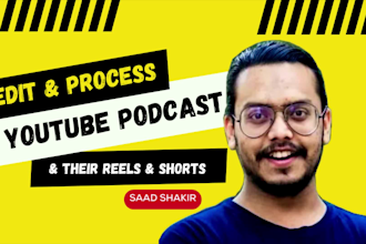 edit podcasts, reels, shorts, and snippets, for youtube and spotify