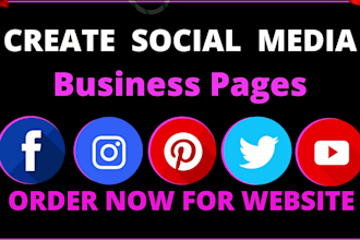 create and set up social media business accounts