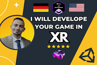 develope your xr unity game for ar, VR or mr