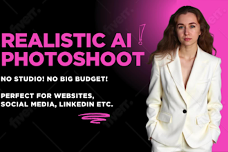 create realistic ai photoshoots with no studio and big budget
