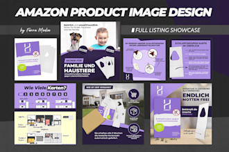 design amazon listing images, a plus ebc content, product photo editing