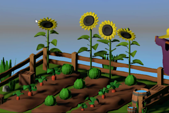 create low poly  3d props or environments for your game