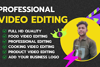 do cooking and product video editing services
