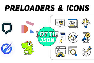 animate your icon preloader in lottie
