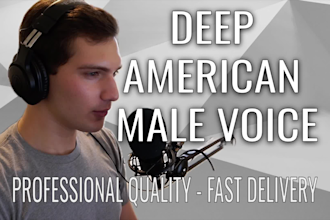 record a professional deep male voice over