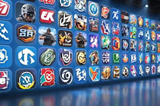 design your mobile game screenshot and icons