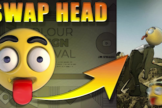 do swap head video and replace with crazy emoji