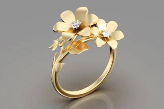 design ai inspired custom 3d jewelry models in rhino 3d, matrixgold