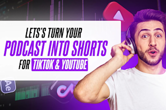 edit podcast into shorts for tiktok and youtube