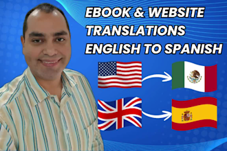 translate your ebook, english to spanish, website, book, app