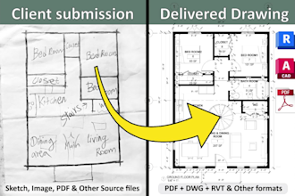 create architectural floor plans and construction drawings