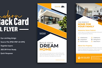 design modern rack card dl flyer design