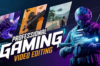 be your professional gaming video editor for youtube