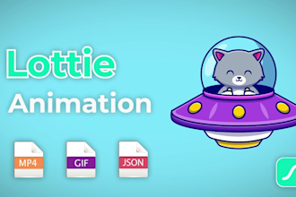 create json lottie animation for you