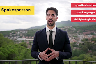 create a professional ai spokesperson avatar video with voiceover and effects