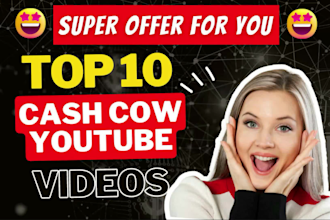make top 10 cash cow videos, automated cash cow, youtube automation, cash cow