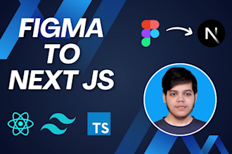 convert figma to next js with tailwind css and typescript