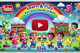 make interactive and colorful learning videos for children