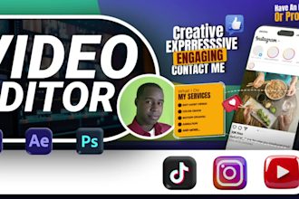 professionally edit long and short form videos for all social media platforms