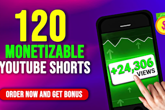 create faceless youtube shorts channel with 120 short videos, channel setup