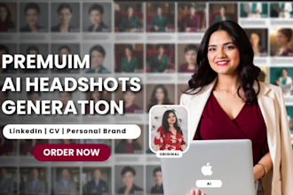 create custom ai headshot for linkedin, instagram, facebook, or CV