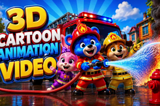 do 2d 3d kids cartoon animation video nursery rhymes and kids learning  video