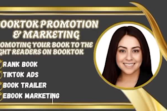 viral book promotion book ads booktok  rank book trailer tik tok promotion