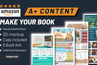 create amazon a plus content for your book marketing KDP
