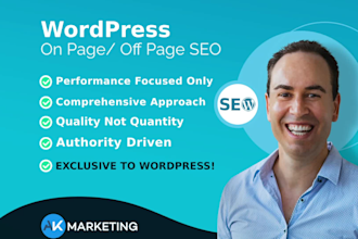 do high quality on page seo for wordpress, wix, shopify, squarespace