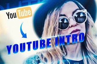 create attractive vlog youtube intro for your channel