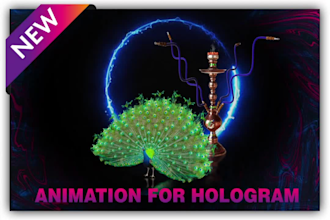 create animation for hologram fan
