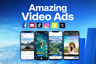 create facebook video ads and tiktok video ads for dropshipping products