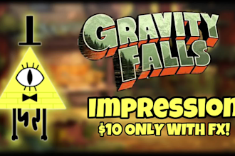 do a gravity falls bill cipher impression